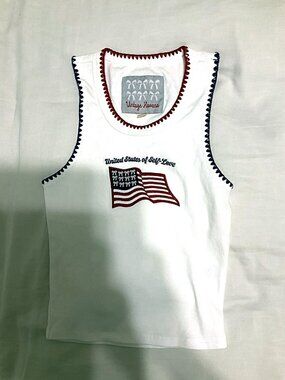 Vintage Havana Girls United States of Self Love Tank XL (14/16) NWOT